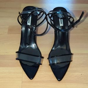 Cape Robbin black wedge sandals, size 7.5